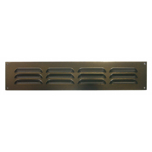 Centrale Brico Grille d'aération aluminium laqué, L.5 x l.24 cm