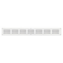 Grille d'aération aluminium laqué, L.5 x l.40 cm de marque Centrale Brico, référence: B6510600