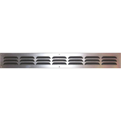 Grille d'aération aluminium mat à visser, L.5 x l.40 cm - Centrale Brico