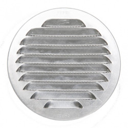 Grille d'aération aluminium naturel Diam.12.5 cm de marque Centrale Brico, référence: B6510900