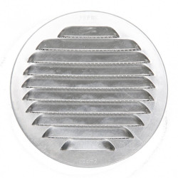 Grille d'aération aluminium naturel Diam.12.5 cm - Centrale Brico