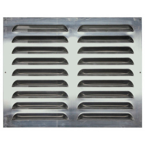 Grille d'aération aluminium naturel, L.40 x l.50 cm - Centrale Brico