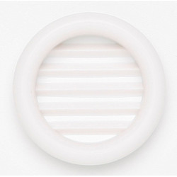 Lot de 4 grilles d'aération abs naturel Diam.4 cm de marque Centrale Brico, référence: B6511300