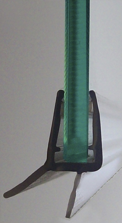 Joint d'étanchéité double lèvre, 100 cm