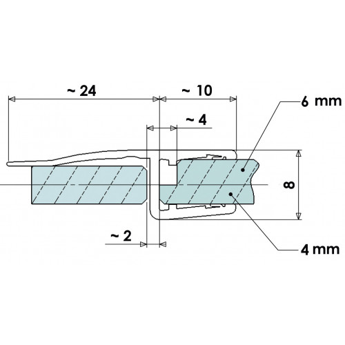 CENTRALE BRICO Joint d'étanchéité longue lèvre H.3.6 cm translucide Joint  de douche