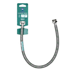 Flexible de raccordement 50 cm mâle / femelle 15 x 21 polyéthylène 10 ans de marque Centrale Brico, référence: B6516900