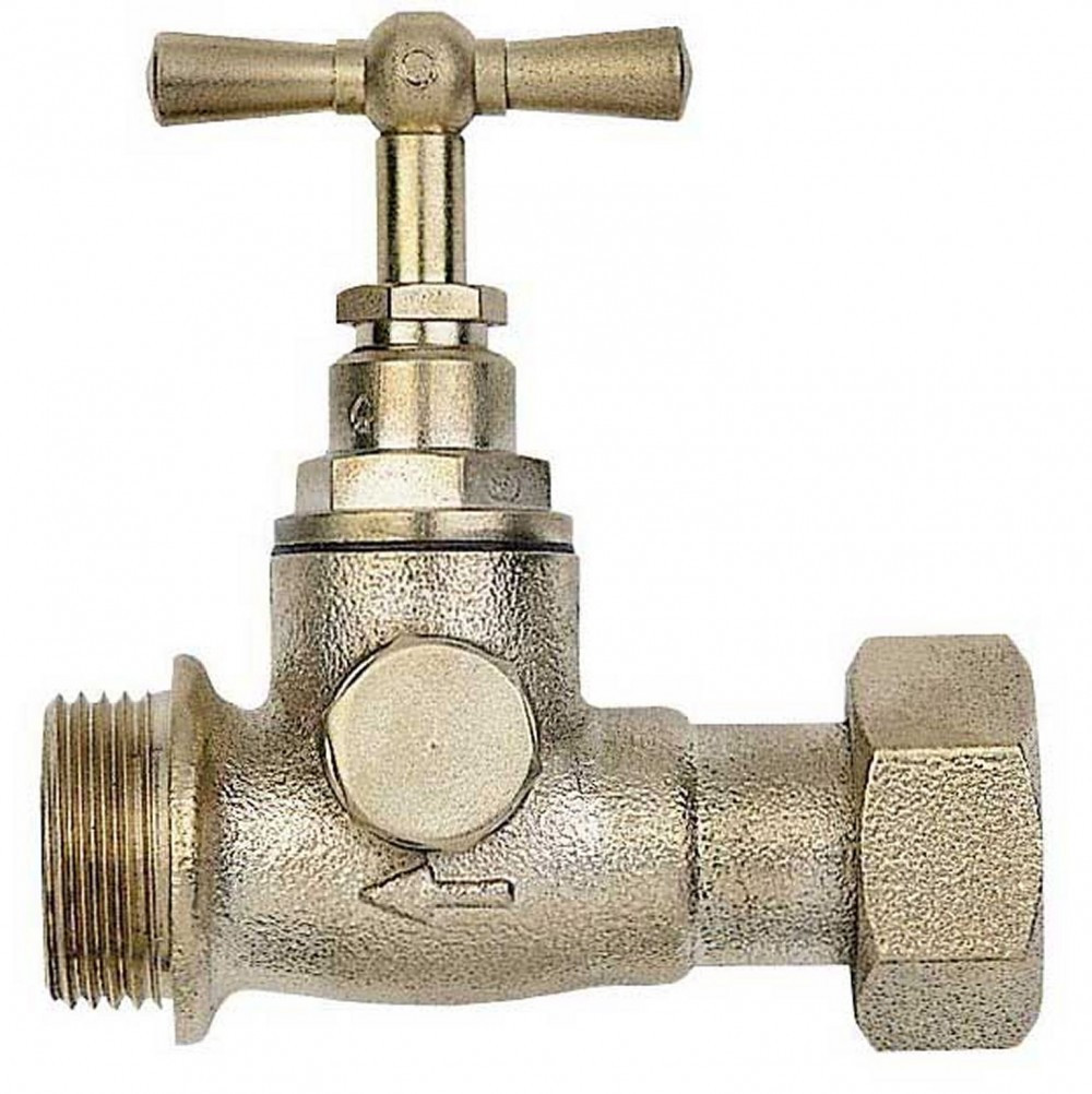 Robinet darrêt après compteur purgeur 2 bouchons mâlefemelle 20 x 27mm Droit - vue 2
