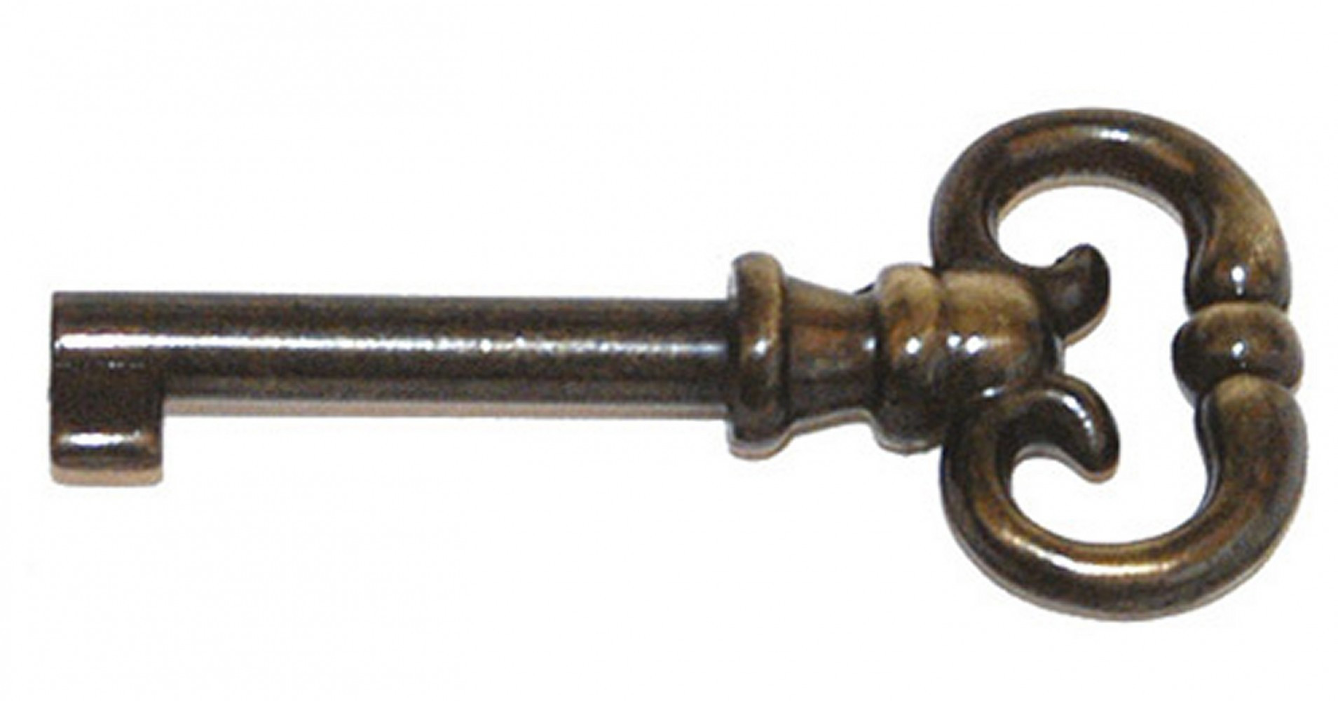 Clé décorative Anglaise Zamak Laitonné Jaune Diamètre 33 mm