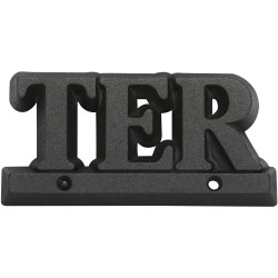 Lettre ter en zamak mat H.8 x l.4.5 cm de marque Centrale Brico, référence: B6535900