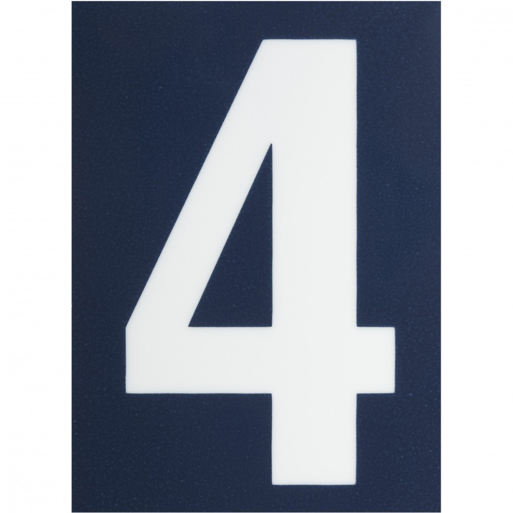 Chiffre adhésif N° rue 4 sur carte - vue 2
