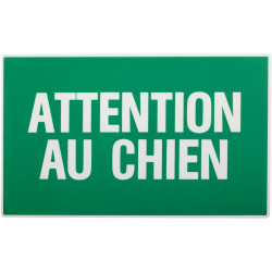 Plaque attention au chien en plastique de marque Novap, référence: B6544800