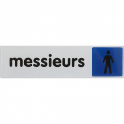 Plaque messieurs en plexiglass - Centrale Brico