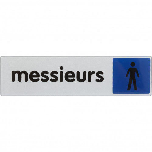 Plaque messieurs en plexiglass - Centrale Brico