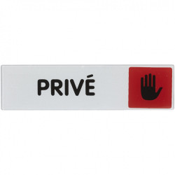Plaque privé en plastique de marque Novap, référence: B6545300
