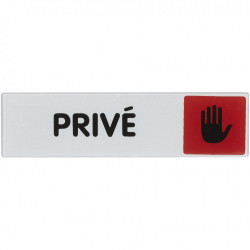 Plaque privé en plastique - Novap