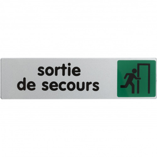 Plaque sortie de secours en plastique - Centrale Brico