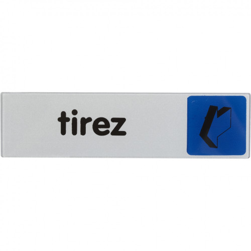 Plaque tirez en plastique - Centrale Brico