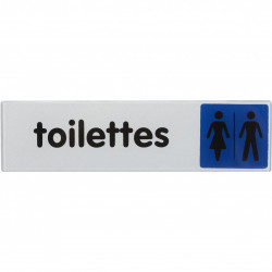 Plaque toilettes h/f en plastique - Novap