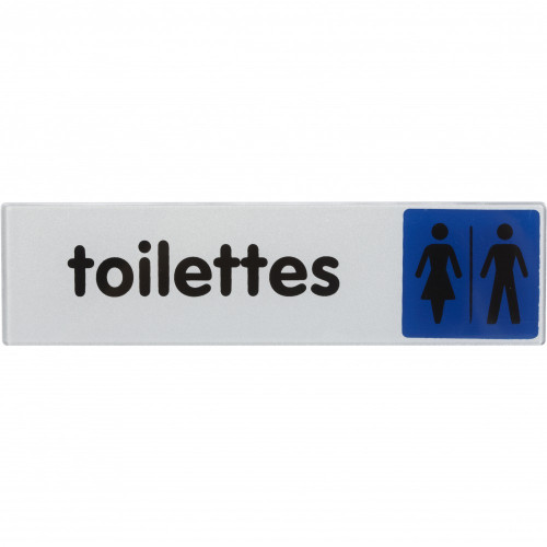 Plaque toilettes h/f en plastique - Novap