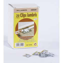 Lot de 250 clips + clous pour lambris bois de marque Centrale Brico, référence: B6553200