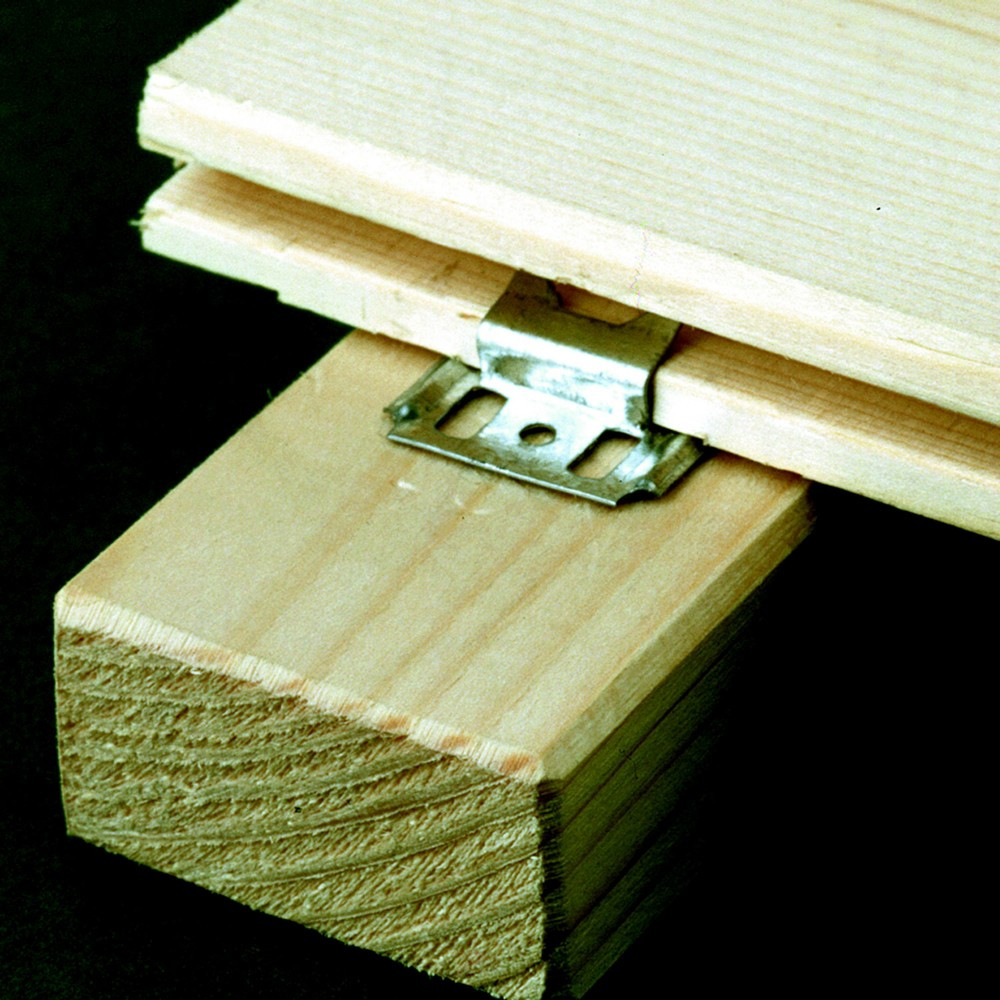 Lot de 250 clips et clous pour lambris bois l.2.3 cm x L.25 mm, Ep.0.3 cm