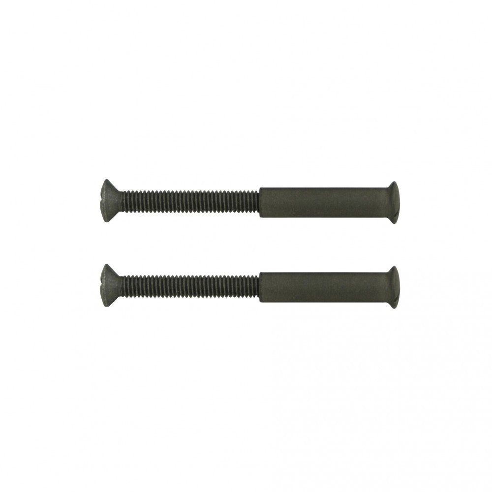 Lot de 2 vis acier patiné, L.4.5 x l.0.7