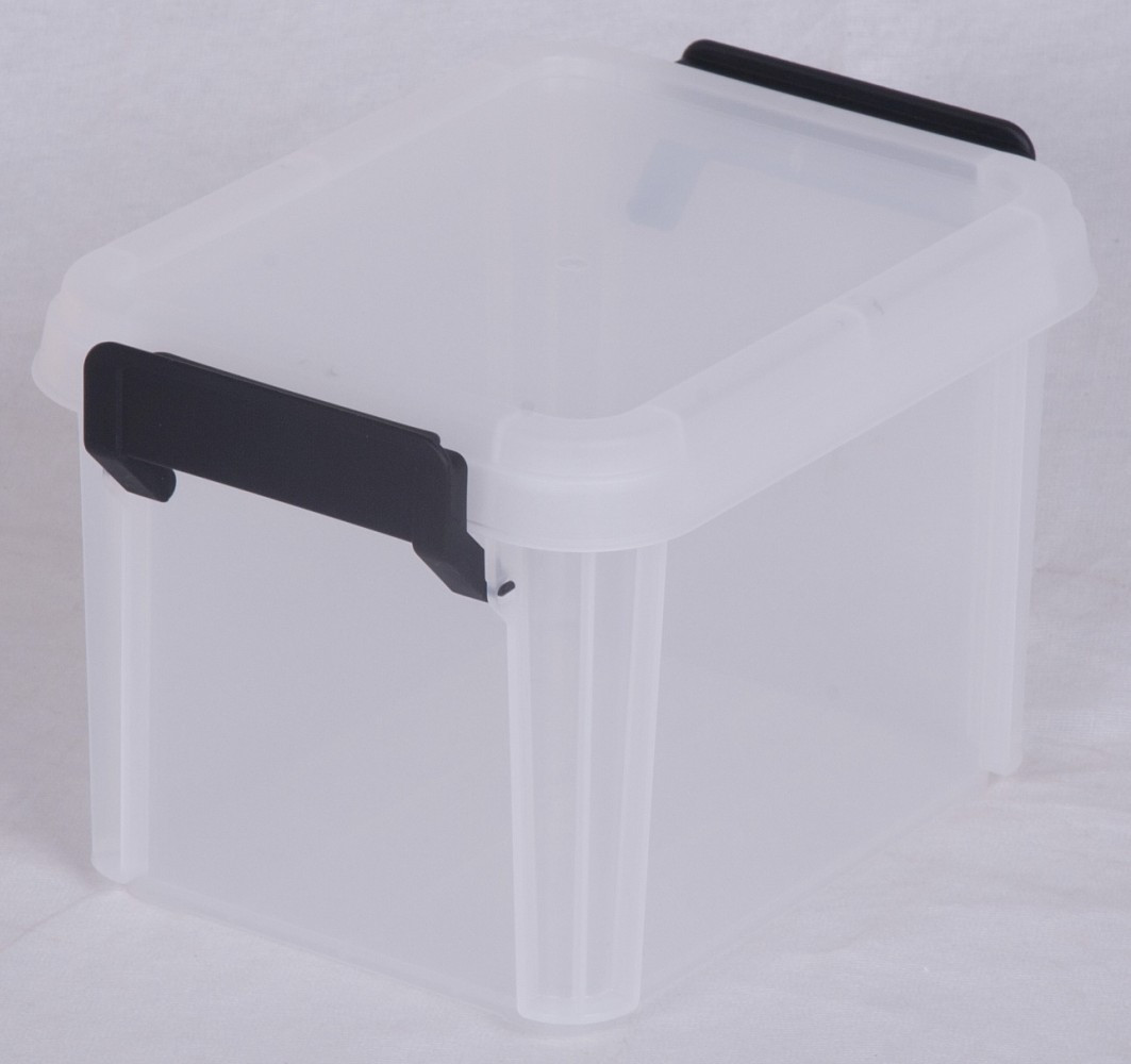 Boîte IRIS plastique transparent l.17 x P.22.4 x H.14.5 cm cm