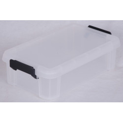 boîte IRIS plastique transparent l.21.4 x P.36.5 x H.10.5 cm cm de marque Centrale Brico, référence: B6555200