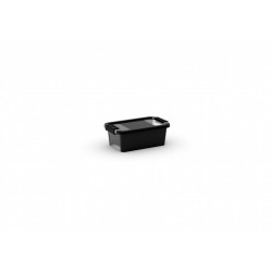 boîte KIS plastique noir l.16 x P.26.5 x H.10 cm cm de marque Centrale Brico, référence: B6555500