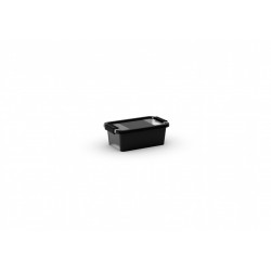 boîte KIS plastique noir l.16 x P.26.5 x H.10 cm cm - KIS