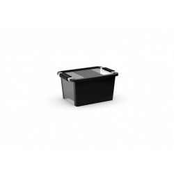 boîte KIS plastique noir l.36.5 x P.25.8 x H.19 cm cm - KIS