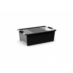 boîte KIS plastique noir l.55 x P.35 x H.19 cm cm - KIS