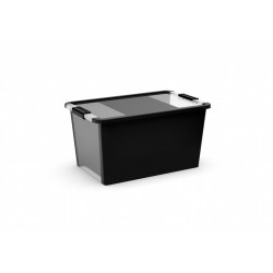 boîte KIS plastique noir l.55 x P.35 x H.28 cm cm de marque Centrale Brico, référence: B6555800