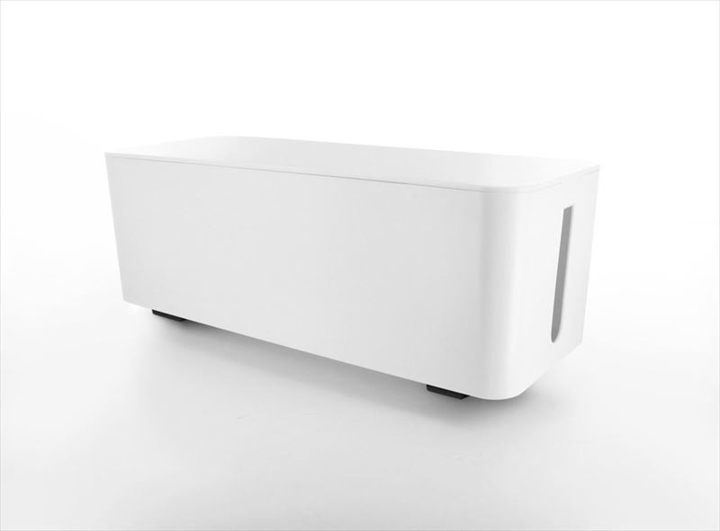 Lifebox Boîte range câbles sans fil blanc