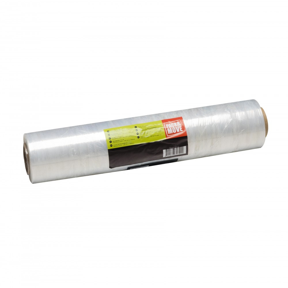 Film étirable transparent, L.300 m x l.45 cm