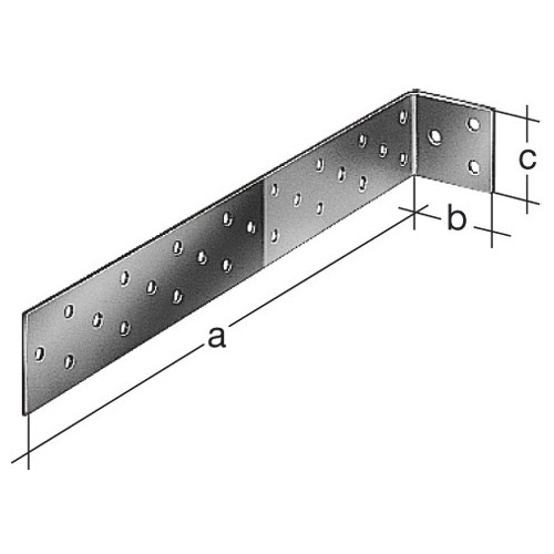 Equerre à béton Galvanisé GAH ALBERTS, 285x40x40 mm - GAH ALBERTS