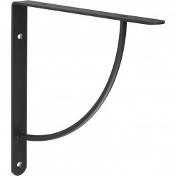Equerre Bi bop acier epoxy noir, H.23 x P.23 cm de marque Centrale Brico, référence: B6559000