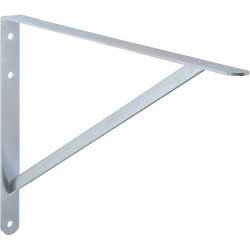 Equerre Dolmen acier zingué gris, H.32.3 x P.50 cm de marque Centrale Brico, référence: B6560100