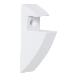 Equerre pince Express plastique plastifié blanc, H.8.5 x P.4 cm - MOTTEZ