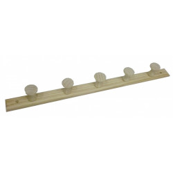 Portemanteau Olga 5 patères, à fixer de marque Centrale Brico, référence: B6565900