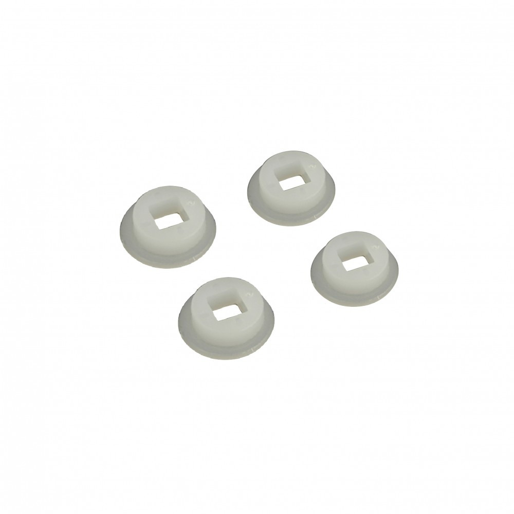 Lot de 2 portées plastique mat, L.1.8 x l.1.8