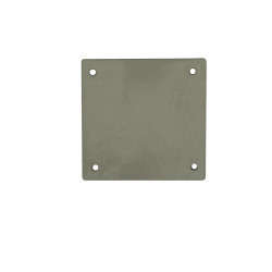Plaque de propreté acier brossé, L.5 x l.5 de marque Centrale Brico, référence: B6571100