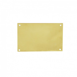 Plaque de propreté acier laitonné, L.9 x l.6 de marque Centrale Brico, référence: B6571300