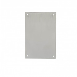 Plaque de propreté acier nickelé x l.6 x H.9 cm de marque Centrale Brico, référence: B6571400