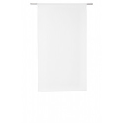 Paire de vitrages tamisant, Leo blanc l.60 x H.120 cm - Centrale Brico