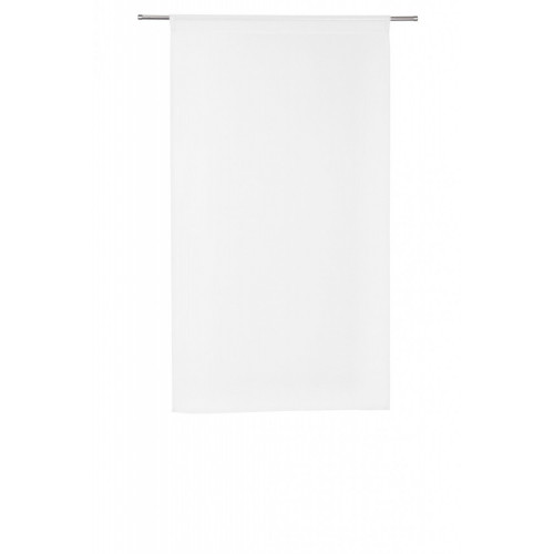 Paire de vitrages tamisant, Leo blanc l.60 x H.120 cm - Centrale Brico