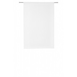 Paire de vitrages tamisant, Leo blanc l.60 x H.90 cm - Centrale Brico