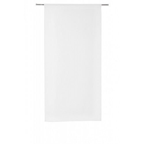 Paire de vitrages tamisant, Leo blanc-blanc n°0 l.60 x H.180 cm - Centrale Brico