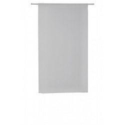 Paire de vitrages tamisant, Leo gris galet n°5 l.60 x H.120 cm - Centrale Brico