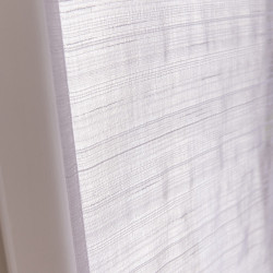 Paire de vitrages tamisant, Lola blanc l.60 x H.120 cm - Centrale Brico
